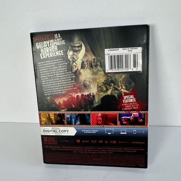 HELL FEST BLU-RAY + DVD + DIGITAL‎ New/Sealed - Picture 2 of 6